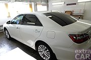 Тонировка стекол на Toyota Camry  пленка SunTek 05% передние 80%