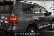 Автомобиль Land Cruiser 200 обработан кварцевой защитной полировкой CQuartz..