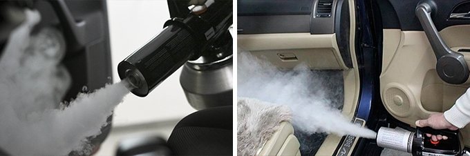 Удаление запахов в машине с помощью сухого тумана
